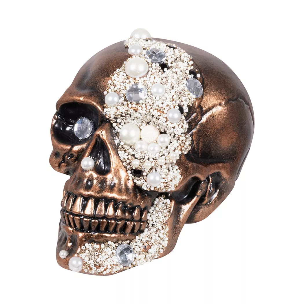 Boland - Schädel Fortune, 15X15X21CM, Braun