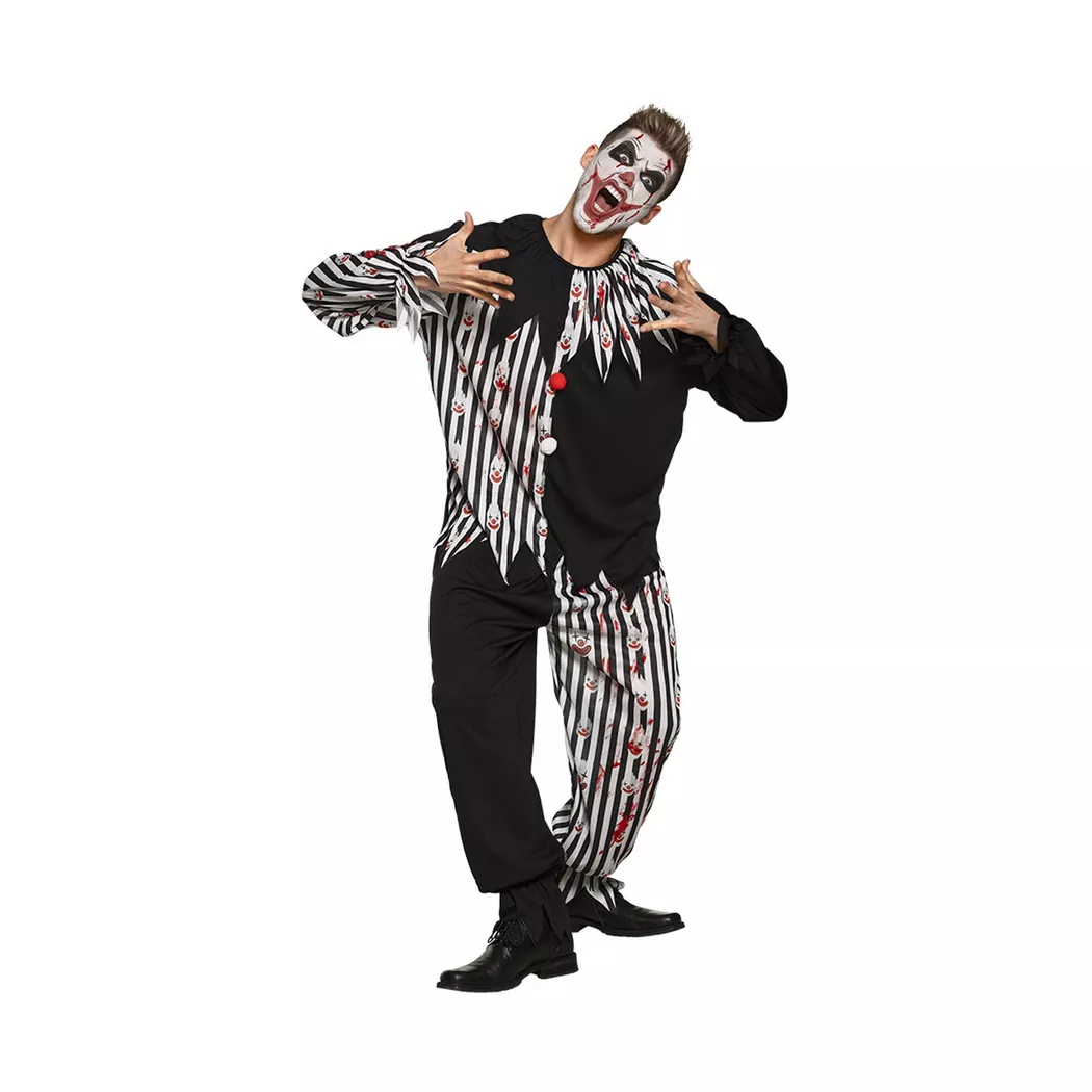 Boland - Bloody Clown, Kostüm für Herren, 58-60, Black