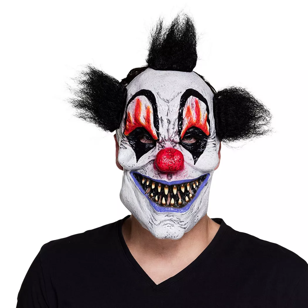Boland - Maske Scary clown, Latex, Black
