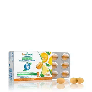 Pastilles Respiratoires Gorges Miel-Citron