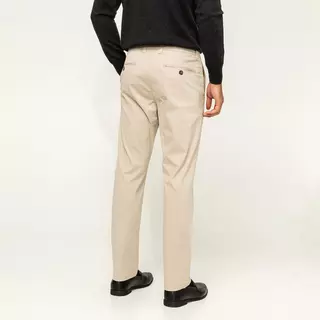 Manor Man Pantalon chino, Regular Fit Comfort Stretch Beige