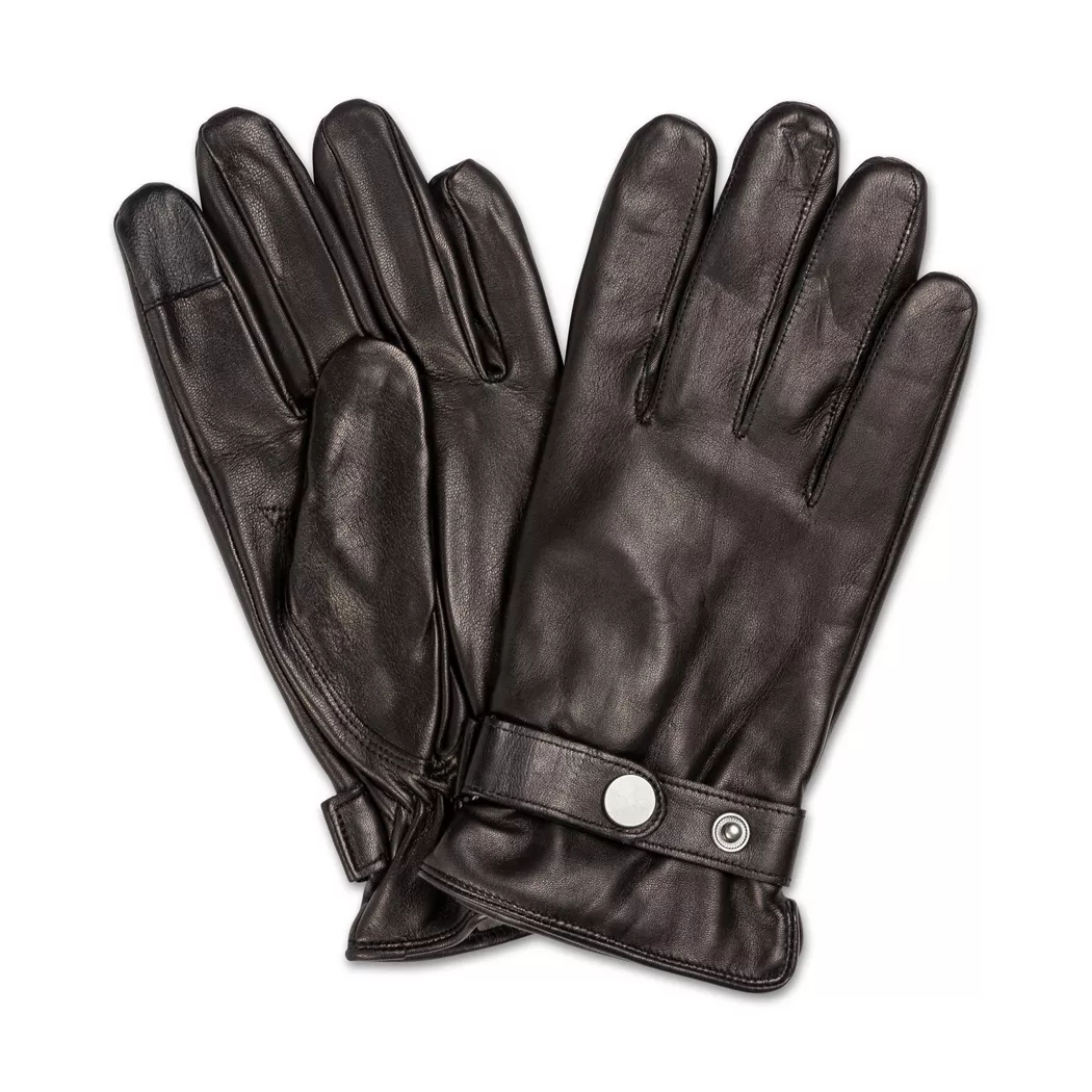 Manor Man - Lederhandschuhe, für Herren, Black, Größe L