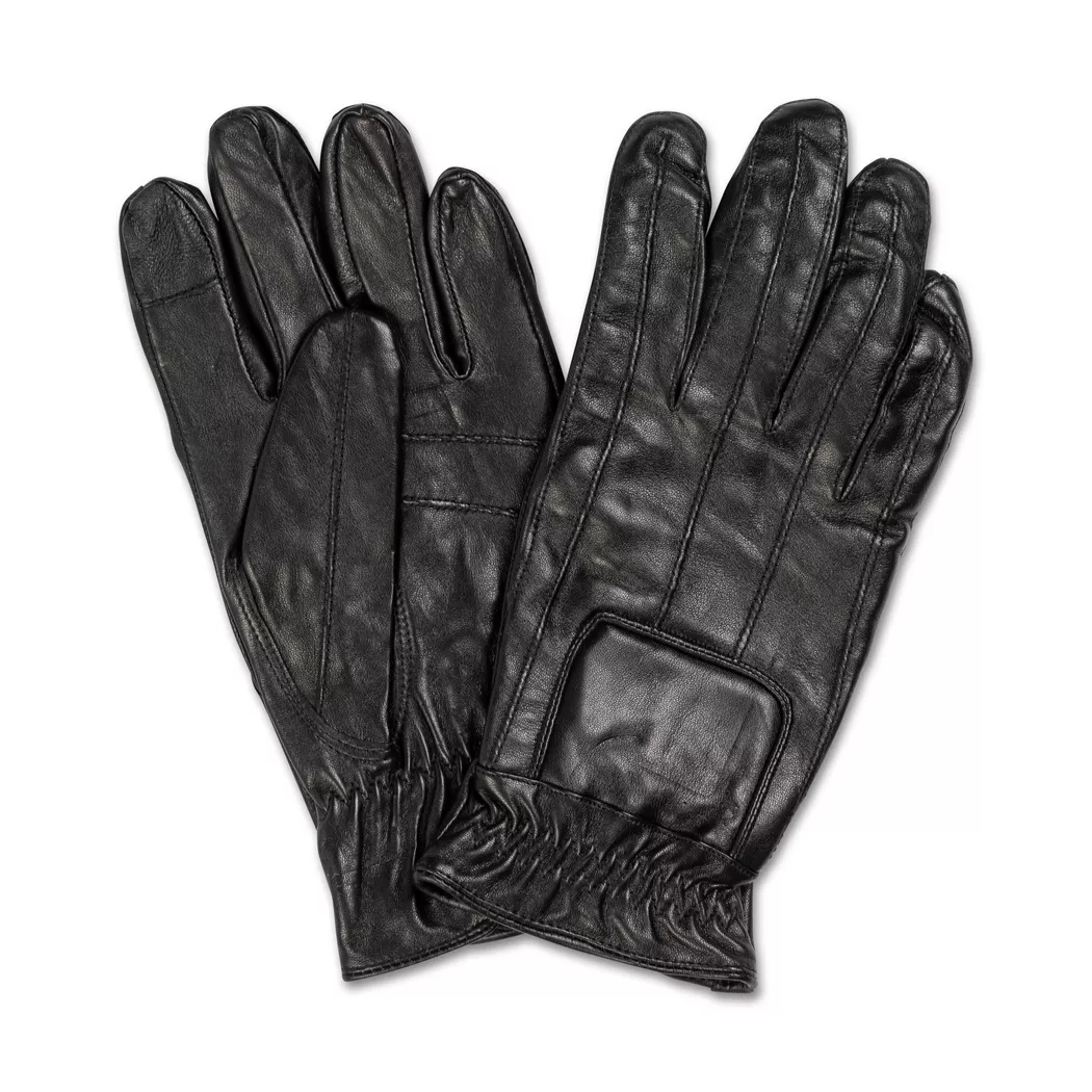 Manor Man - Lederhandschuhe, für Herren, Black, Größe XL