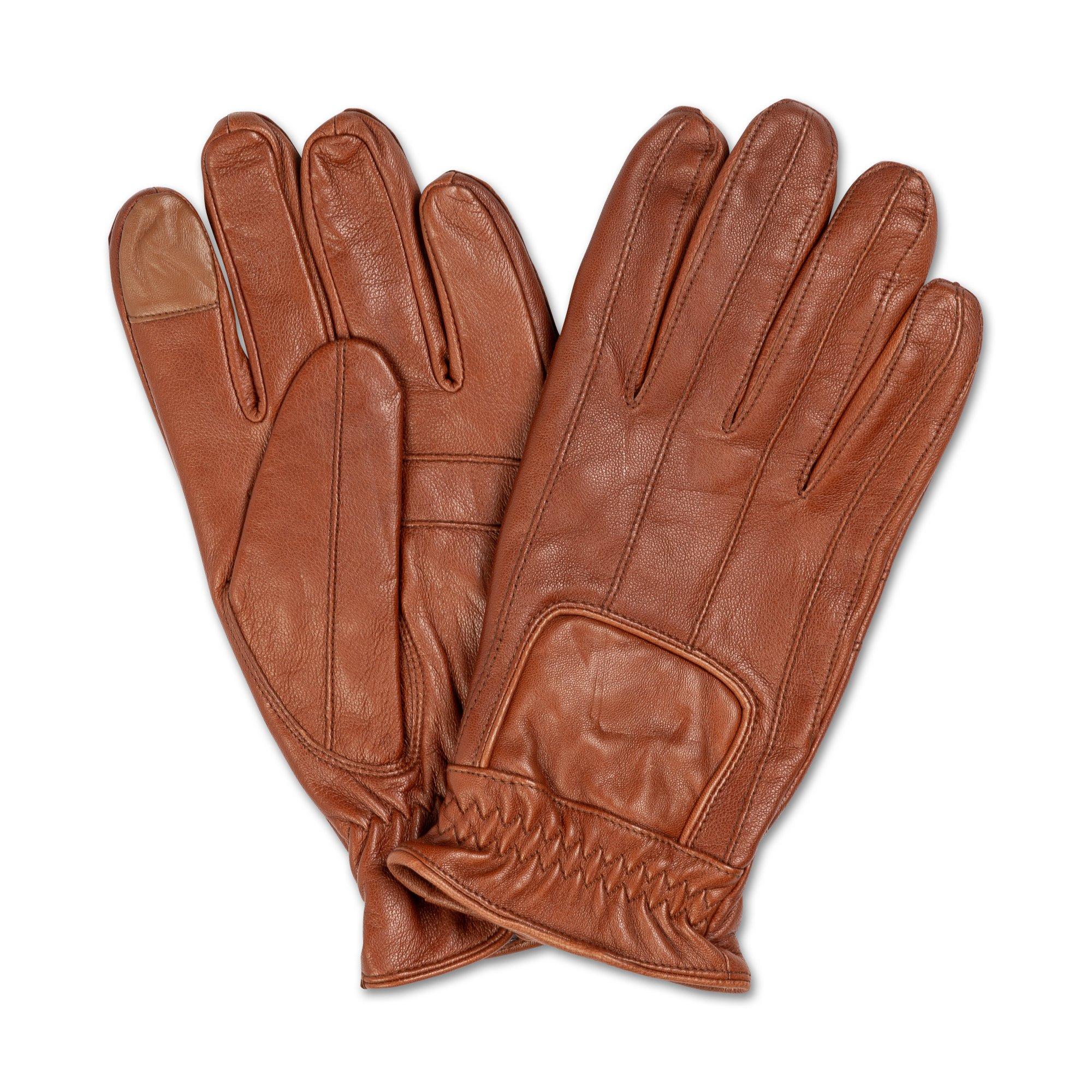 Image of Lederhandschuhe Herren Cognac M