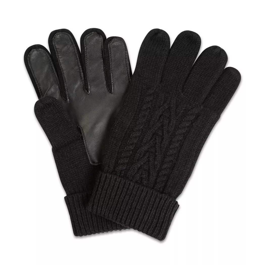 Manor Man - Fingerhandschuhe, für Herren, Black, Größe L/XL