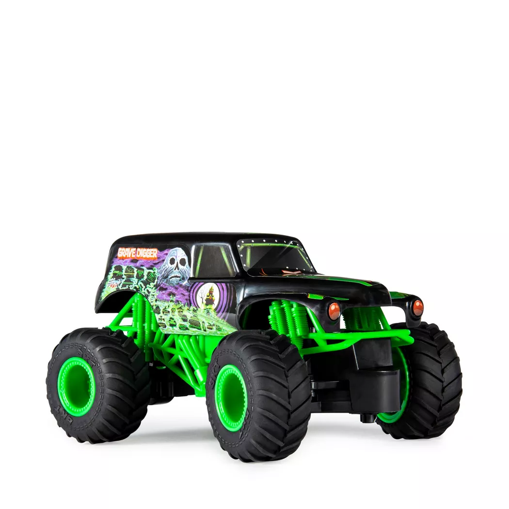 Monster Cable Jam - Grave Digger RC Truck, Multicolor