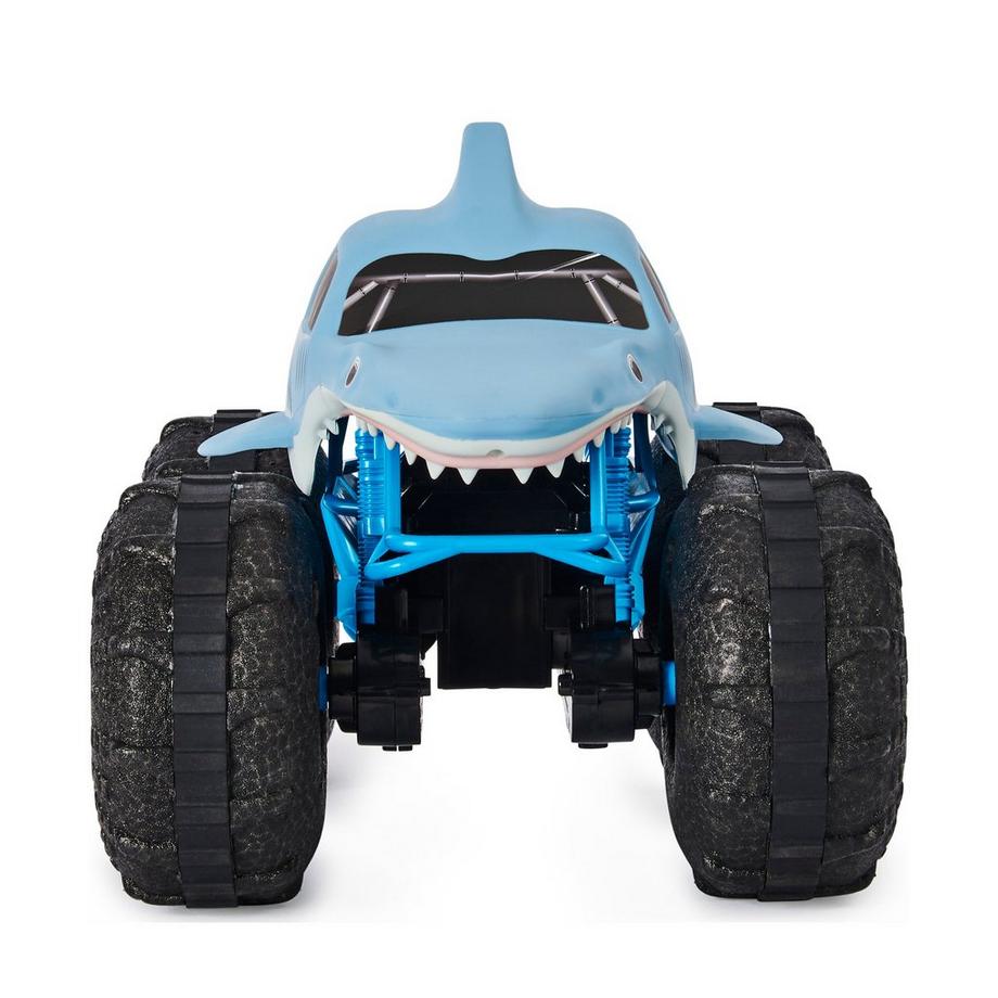 Monster Jam  Megalodon Storm, ferngesteuertes Amphibienfahrzeug in Hai-Optik für Land und Wasser 