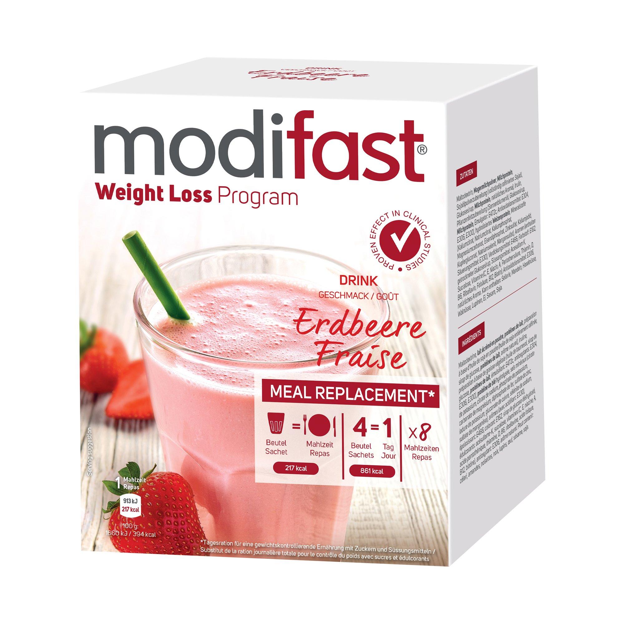 modifast  Joghurt Drink Erdbeere 