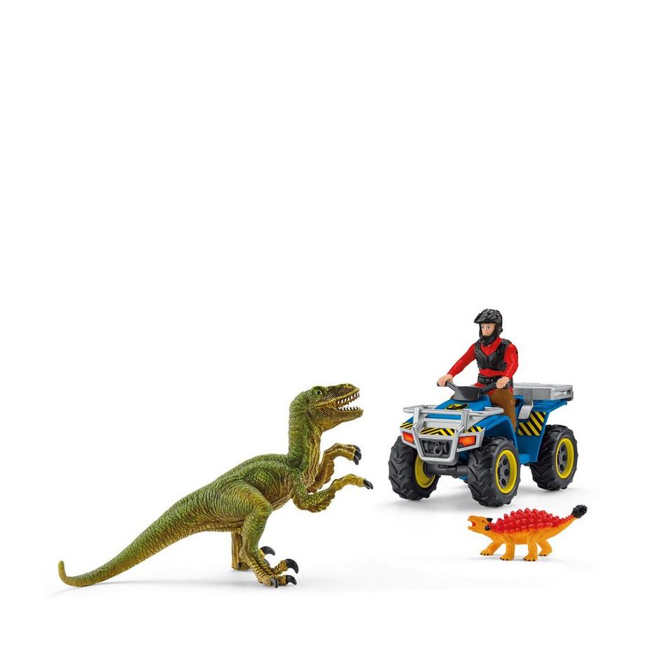 Schleich  Évasion en quad du Velociraptor 