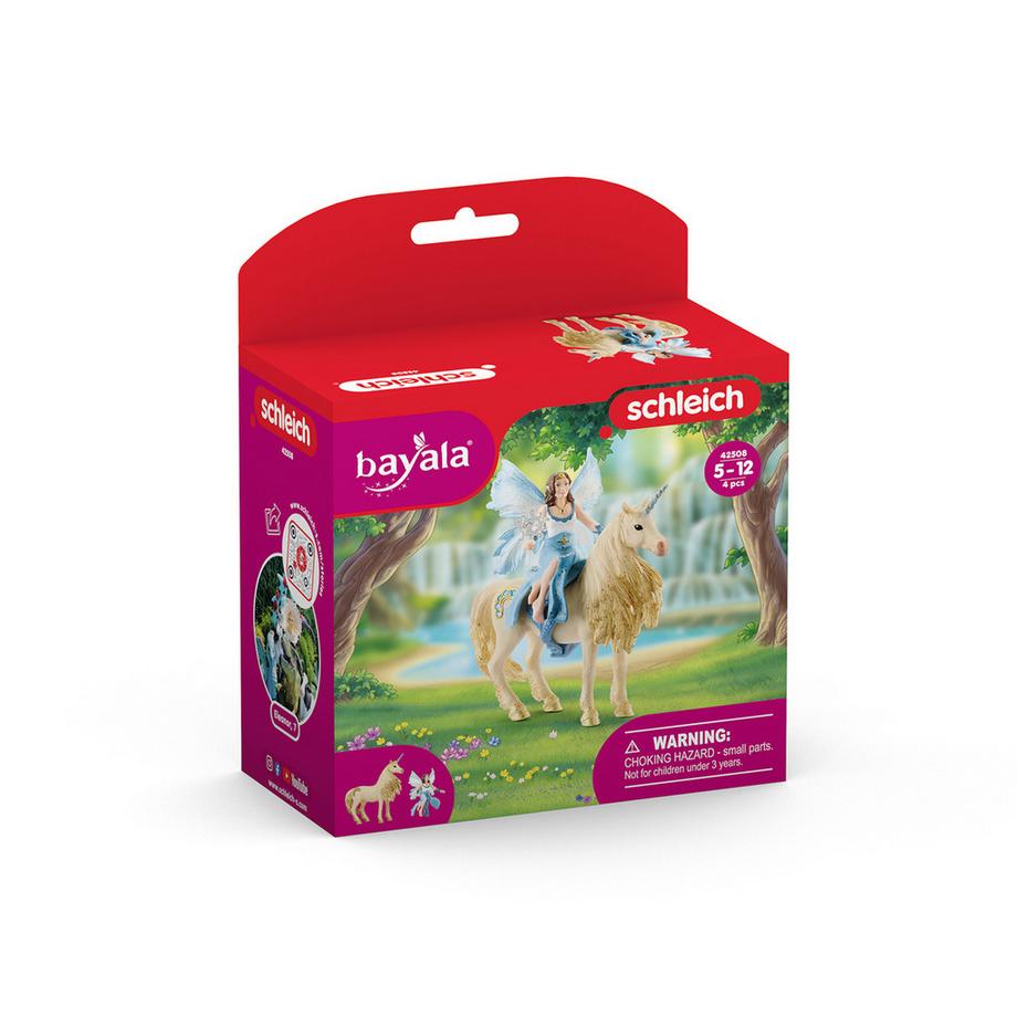 Schleich  42508 La chevauchée d'Eyela sur la licorne d'or 