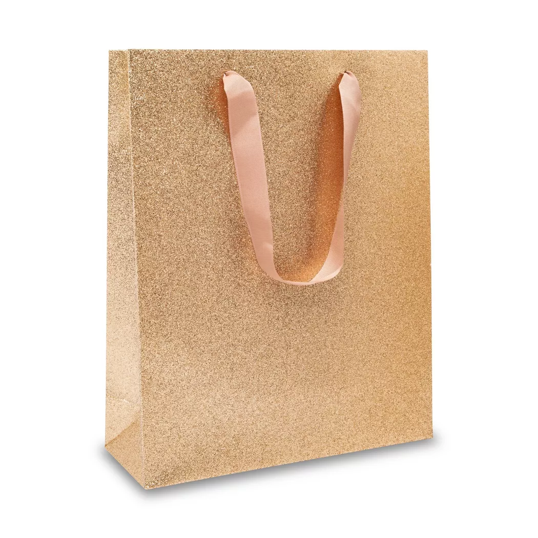 Manor Papeterie No Label - Geschenktasche, 28X35X10CM, Roségold
