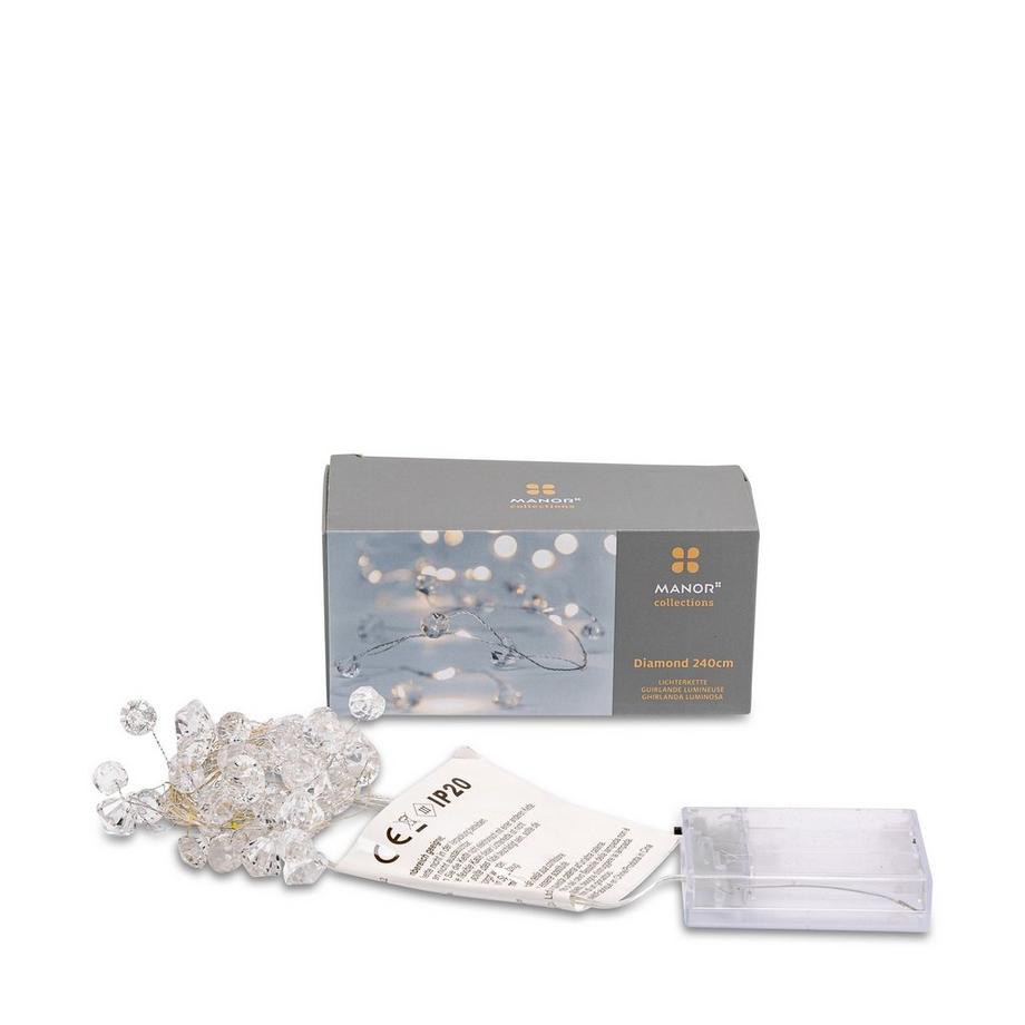 Manor Guirlande lumineuse DiamondSil Crystal silver indoor 