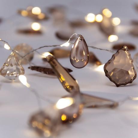 Manor Guirlande lumineuse DiamondBrn Crystal amber indoor 