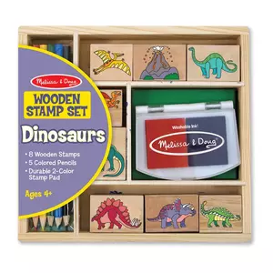 Holzstempelset Dinosaurier