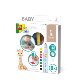SES Feutres pour bébé, Sophie la girafe SES Baby Marker 8 Stück Sophie 