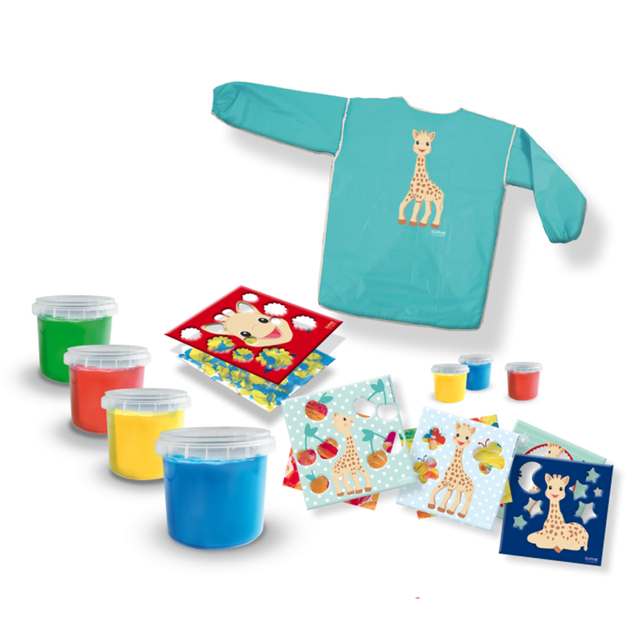SES SES Fingerfarben Set Sophie Kit de peinture au doigt, Sophie la girafe 
