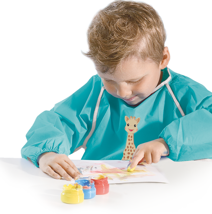 SES SES Fingerfarben Set Sophie Kit di pittura con le dita, Sophie la girafe 
