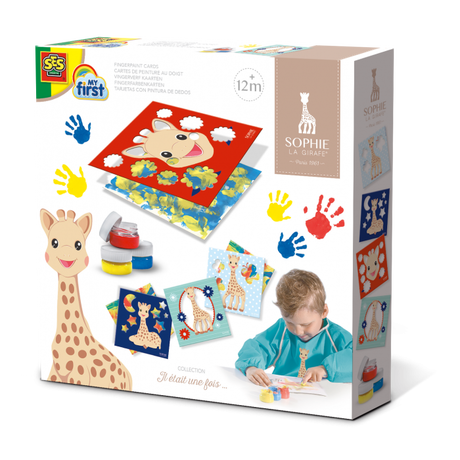 SES  Fingerfarbenkarten, Sophie la girafe 