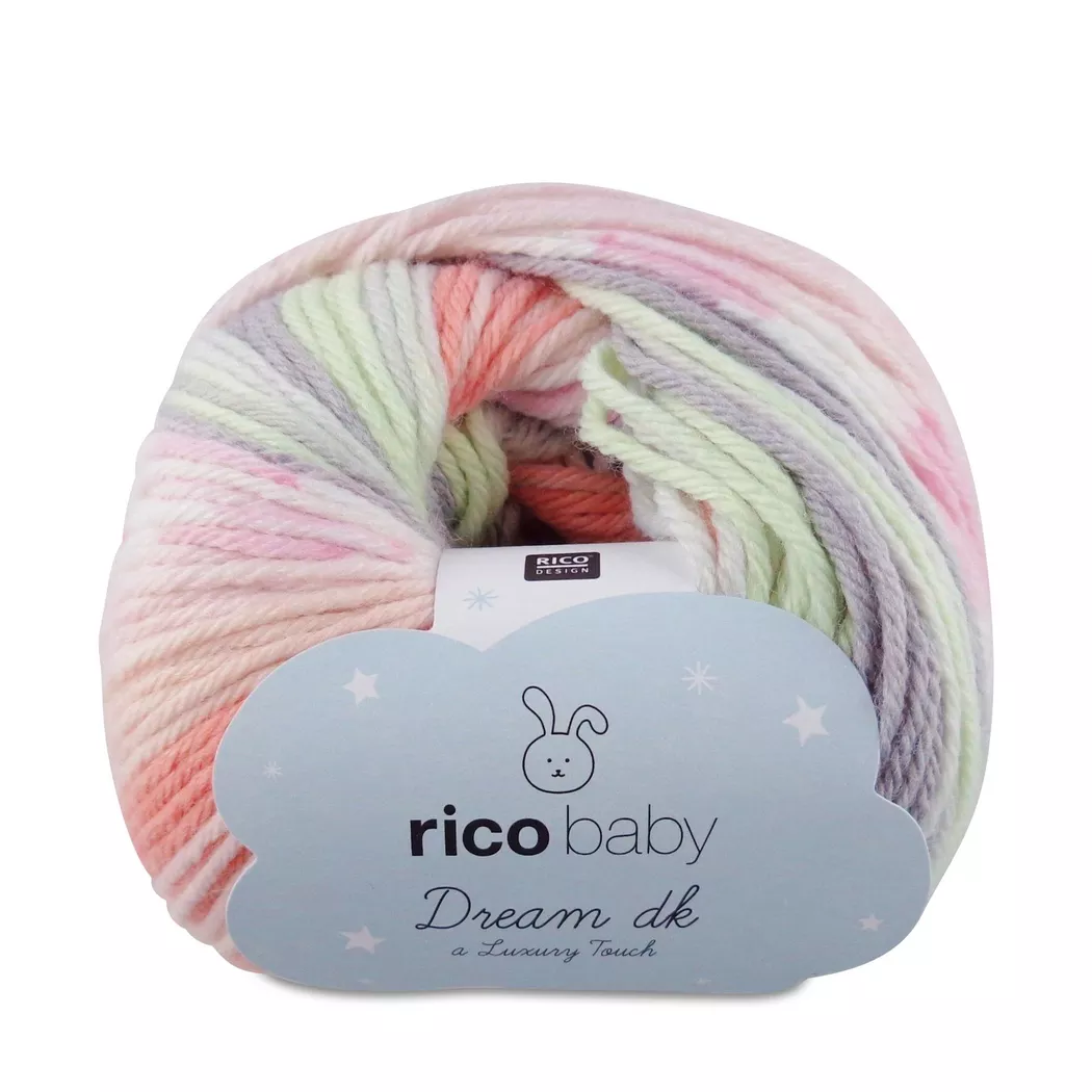 Rico Design Rico Baby Dream dk A Luxury Touch Lachs/Grau
