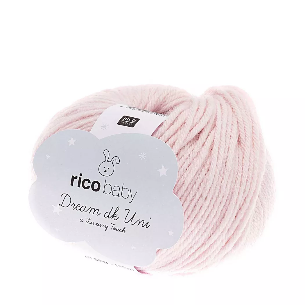 Rico Design Rico Baby Dream dk uni - A Luxury Touch Rosa