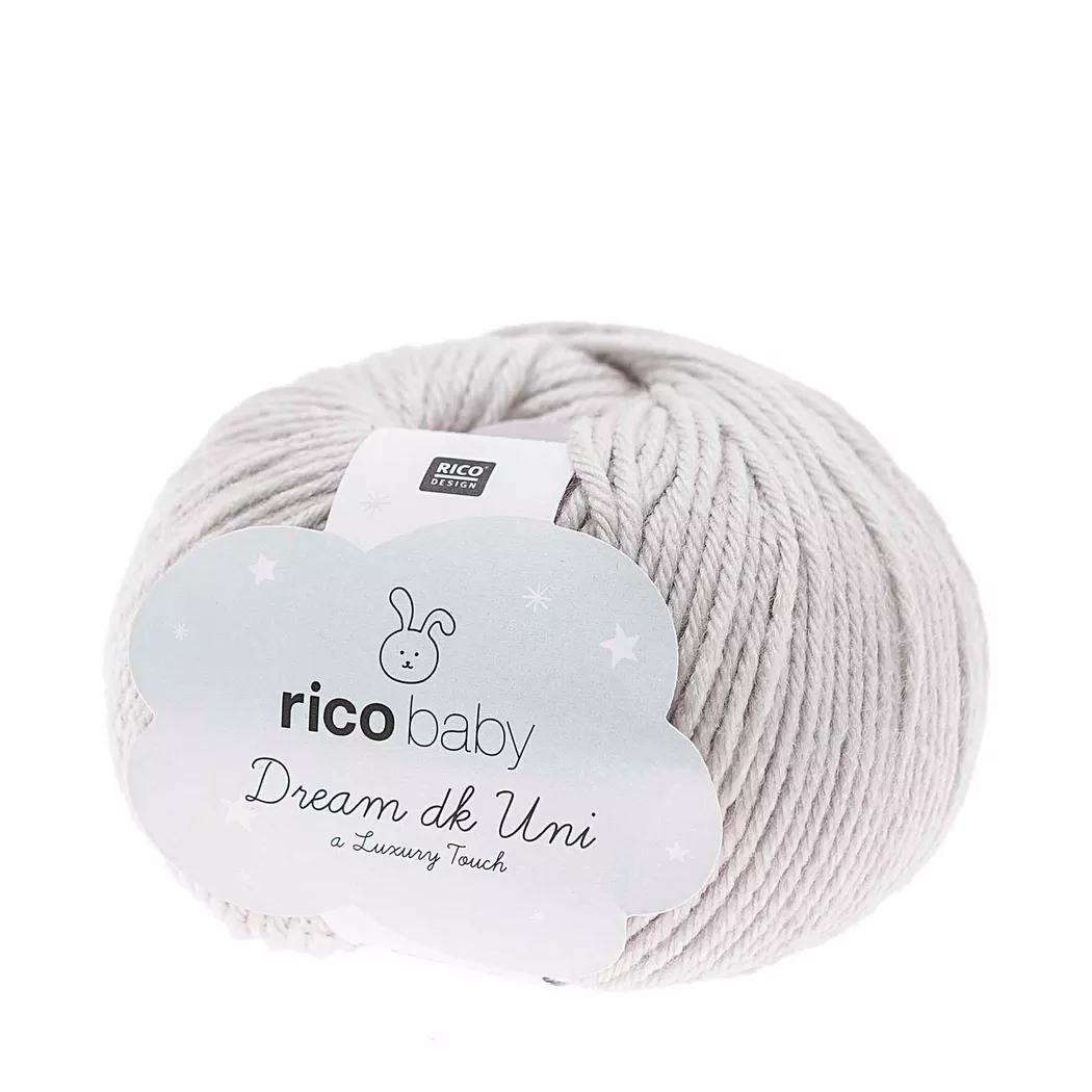 Rico Design Rico Baby Dream dk uni - A Luxury Touch Grau