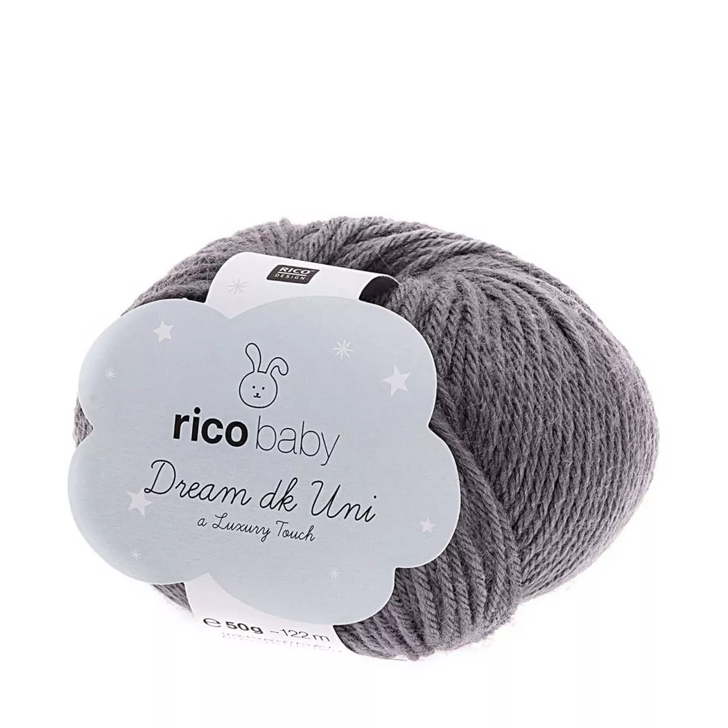 RICO-Design - Strickgarn, 115M, Anthrazit
