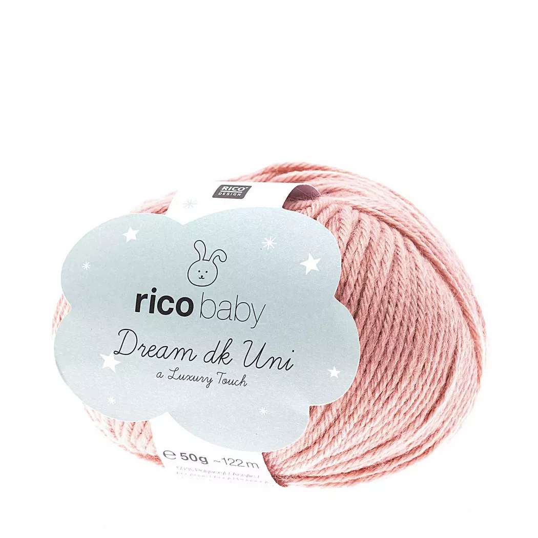 RICO-Design - Fil à tricoter, 115M, Vieux Rose
