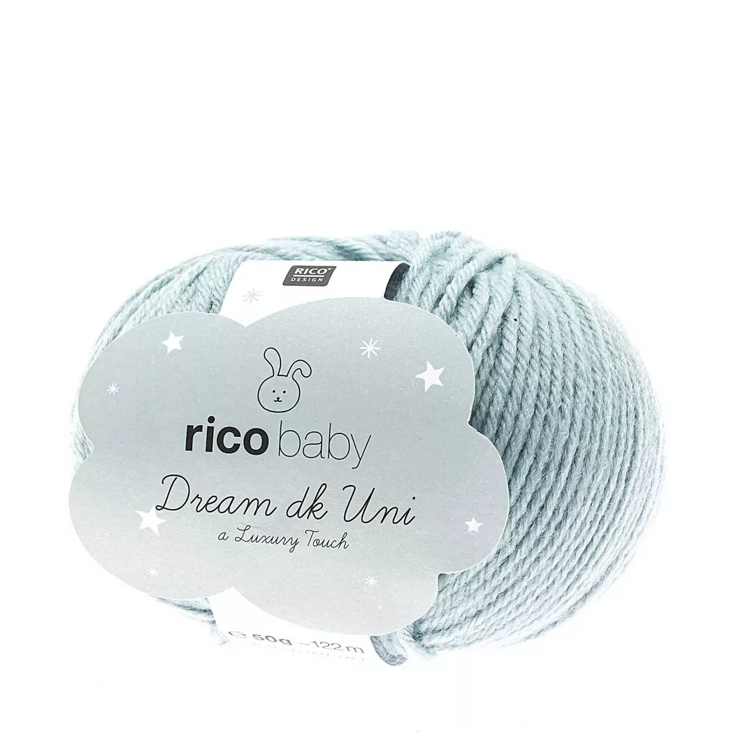Rico Design Rico Baby Dream dk uni - A Luxury Touch Mint