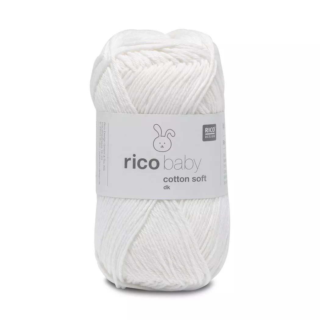 Rico Design Rico Baby Cotton Soft dk Schneeweiß