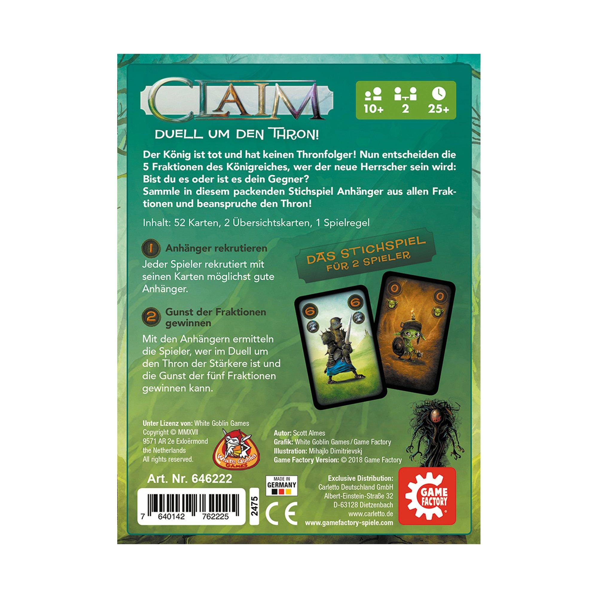 Game Factory  Claim, Deutsch 