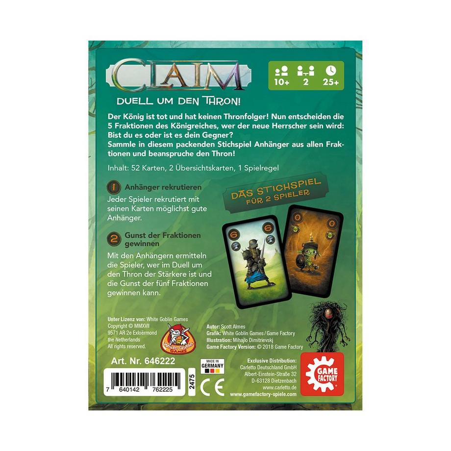 Game Factory  Claim, Deutsch 