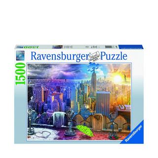 Ravensburger  Puzzle New York en hiver et en été, 1500 pièces 