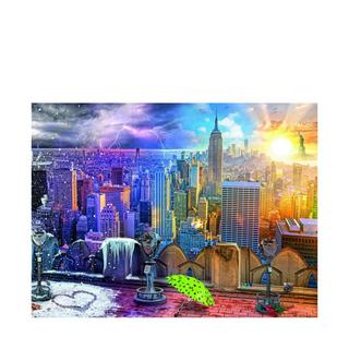 Ravensburger  Puzzle New York in inverno e in estate, 1500 pezzi 