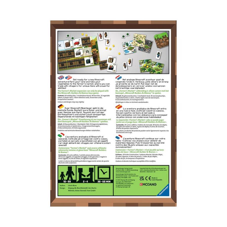 Ravensburger  Farmers Market, Minecraft Builders & Biomes Erweiterung 