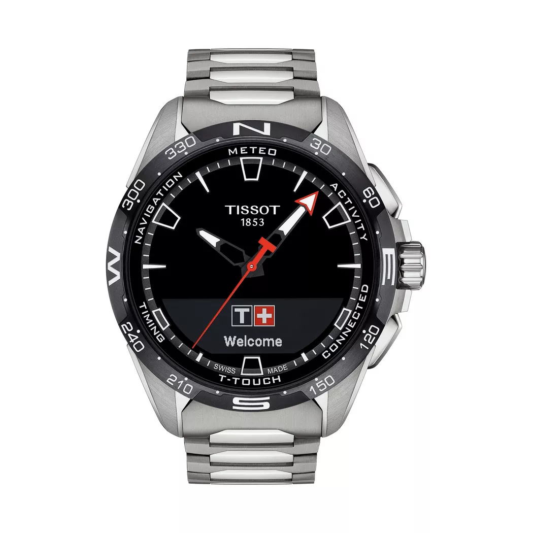 Tissot - Smartwatch Display, T-Touch Connect Solar, 47.5MM, Silber