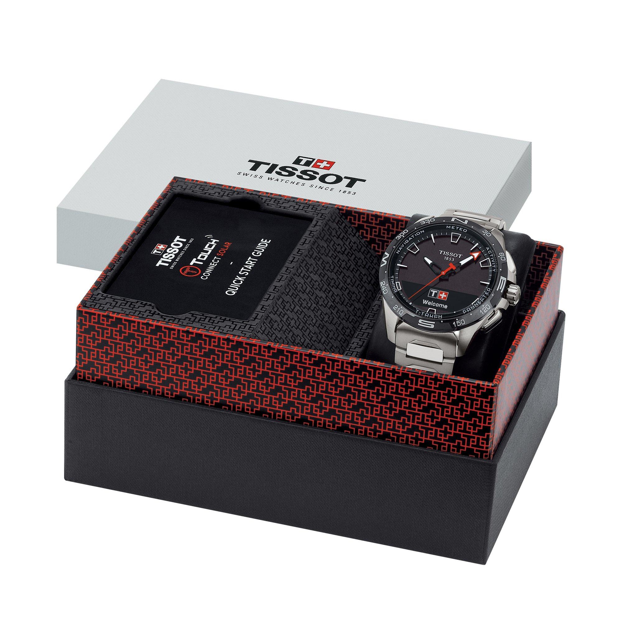 TISSOT T-Touch Connect Solar Smartwatch Display 