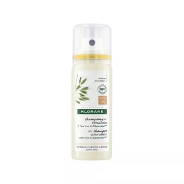 Shampooing sec au lait d'avoine teinté