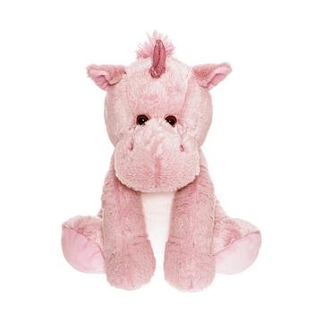 Plüsch Einhorn sitzend rosa