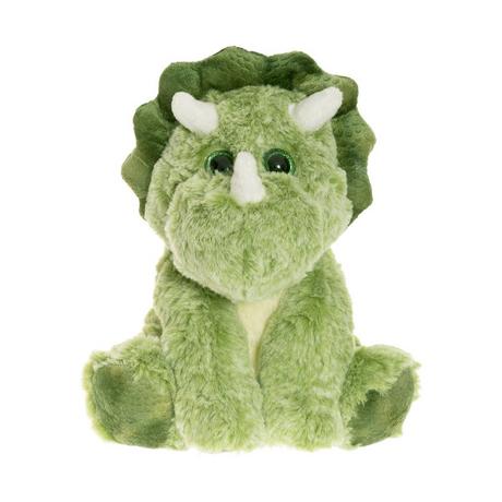 TEDDYKOMPANIET  Dinosaure assise vert en peluche 