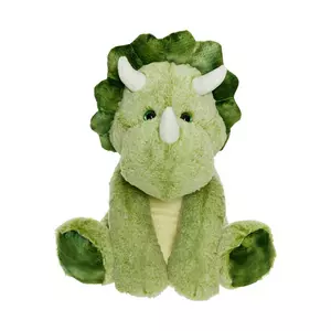 Dinosauro di peluche seduto verdi