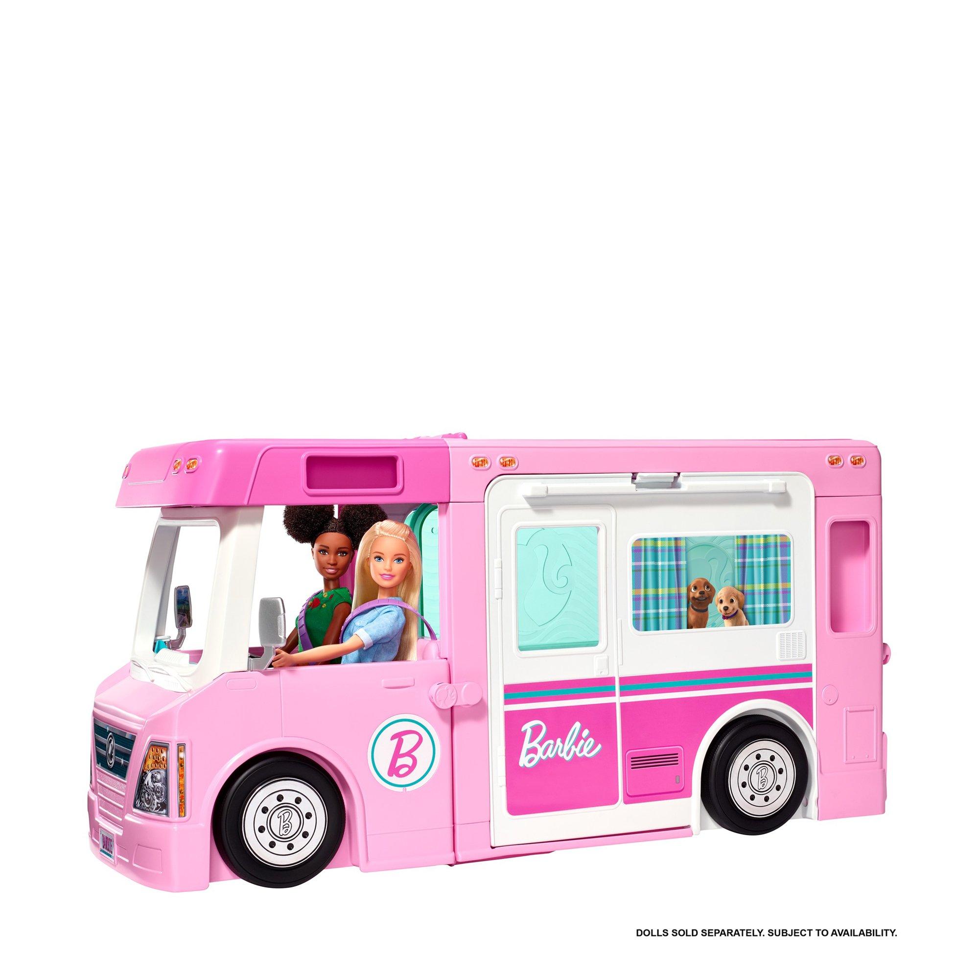 Image of Barbie 3-in-1 Super Abenteuer-Camper mit Zubehör