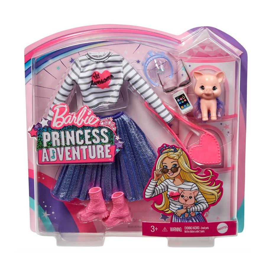 Barbie  „Prinzessinnen Abenteuer" Fashion und Schweinchen 