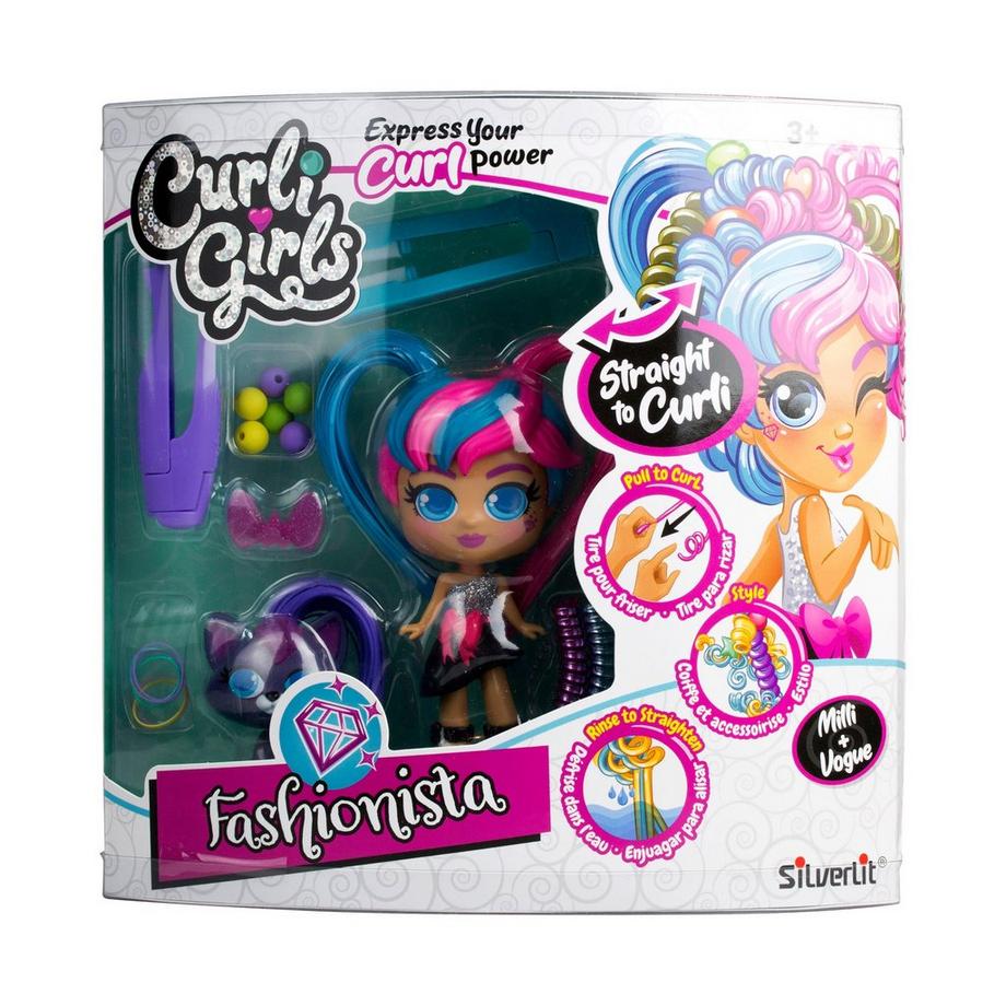 Silverlit  Curligirls Doll and Pet Deluxe Set, Zufallsauswahl 