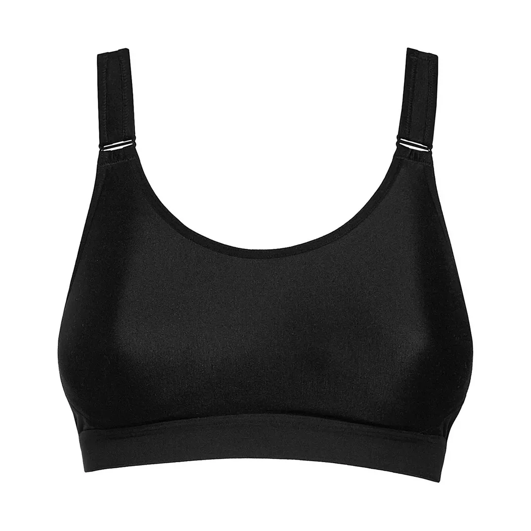 Yamamay - Sport-BH, Medium Support, für Damen, Schwarz, Größe M