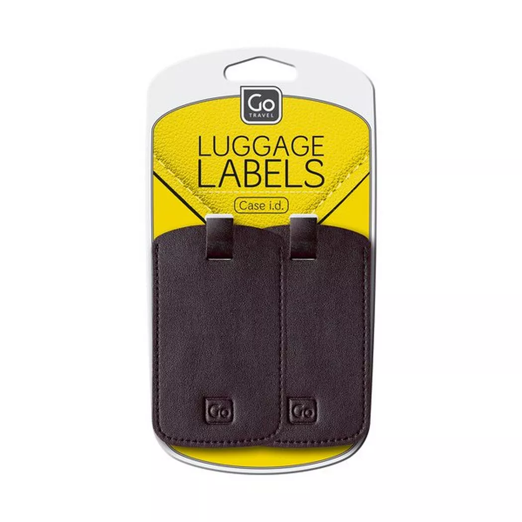 Go Travel 2 Luggage Tags Assorted