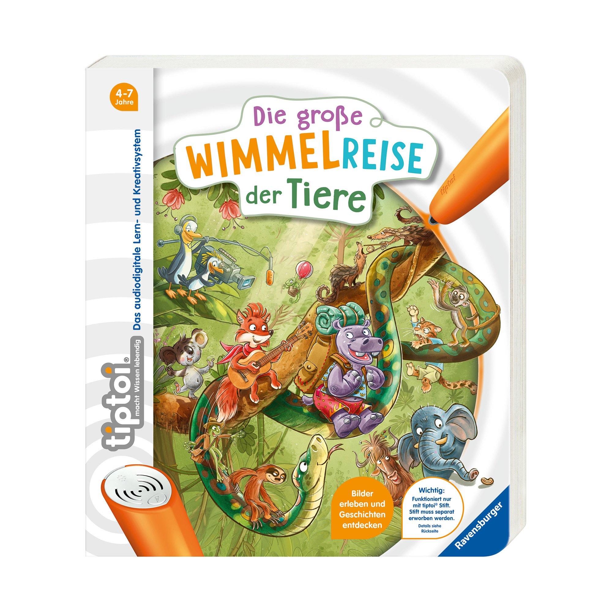 tiptoi  tiptoi® Die grosse Wimmelreise der Tiere, versione tedesca 