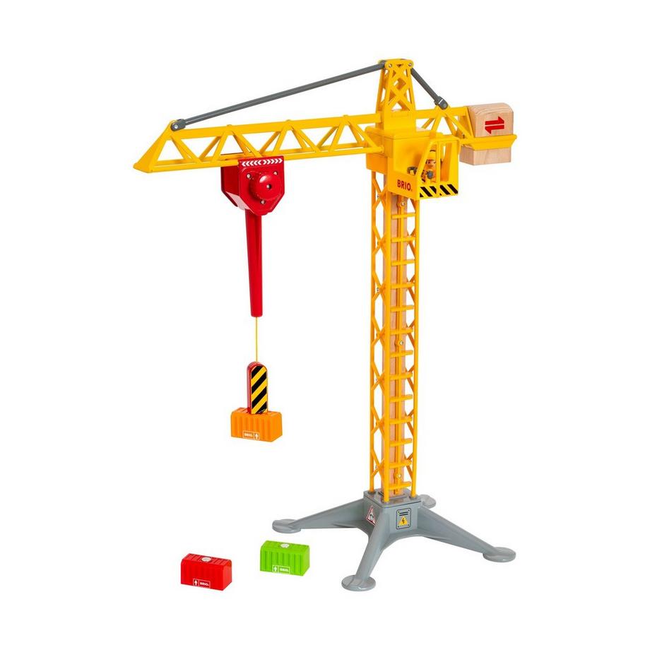 BRIO  Grande grue de construction avec lumière 