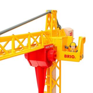 BRIO  Grande gru da cantiere con luce 