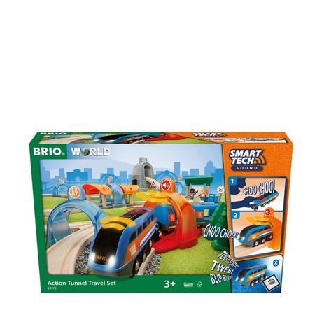 BRIO  Smart Tech Sound Action Tunnel Reisezug Set 