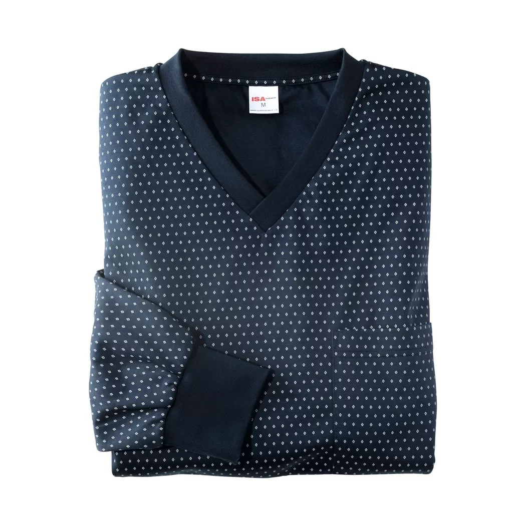 ISA bodywear - Pyjama-Set, für Herren, Dunkelblau, Größe L 3